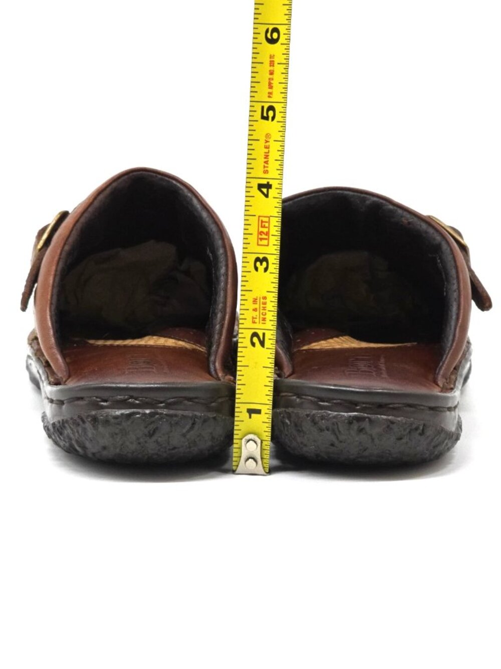 FINAL PRICE Born Multicolored Woven Fabric Printed Leather Slip-on Clogs Women 7 - Picture 5 of 12